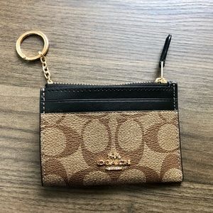 Coach ID Case/Wallet in Signature Canvas